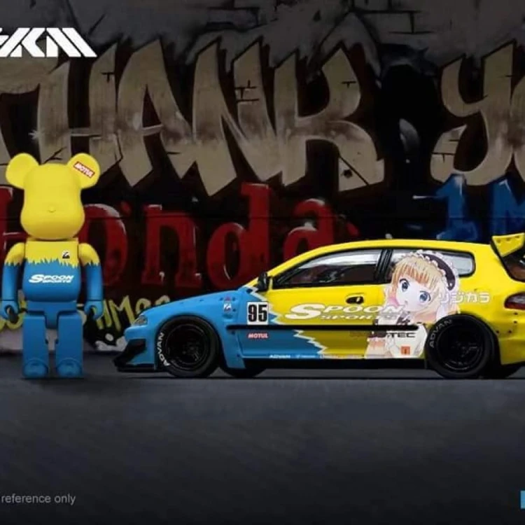 My Model Collect Honda Civic EG6 Rocket Bunny Spoon and Figure 1:64 przód detal