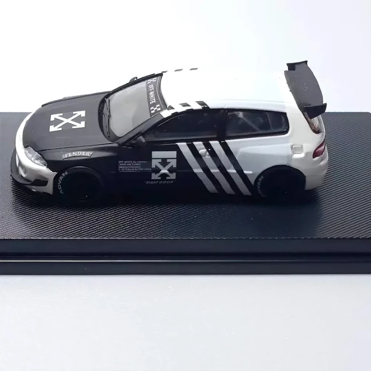 My Model Collect Honda Civic EG6 Mk5 Pandem Rocket Bunny Custom Off-White Edition 1:64 bok
