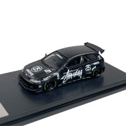 FUJI Honda CIVIC EG6 Pandem black stussy 1:64 przód detal