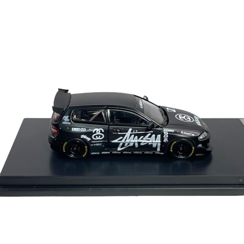FUJI Honda CIVIC EG6 Pandem black stussy 1:64 bok
