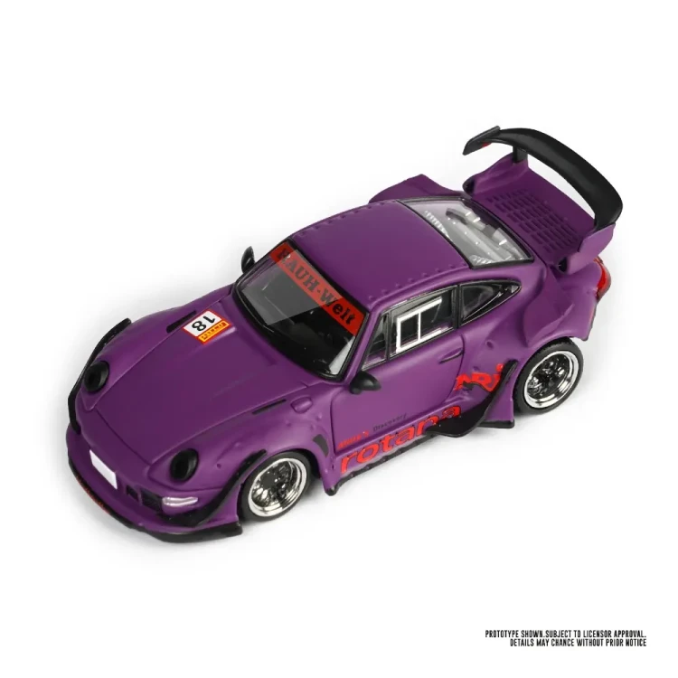 ModelModel RWB 993 Rotana #18, purple Low Tail 1:64 przód