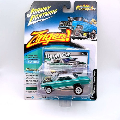 Johnny Lightning Chevy 1962 Impala Copue Zinger Turkus 1:64 przód