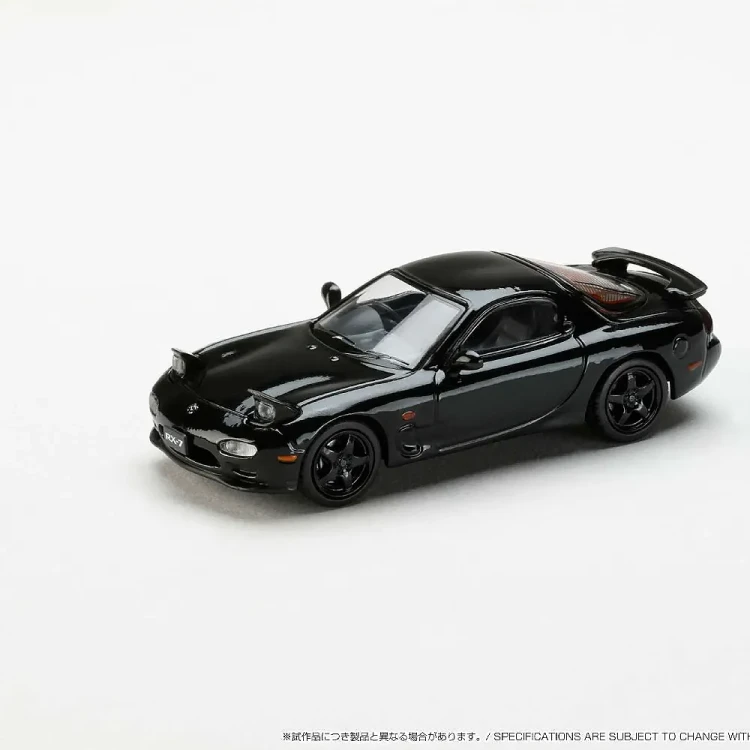 Hobby Japan MAZDA RX-7 (FD3S) TYPE RS-R Rotary Engine 30th Anniversary Limited Edition BRILLIANT BLACK 1:64 przód