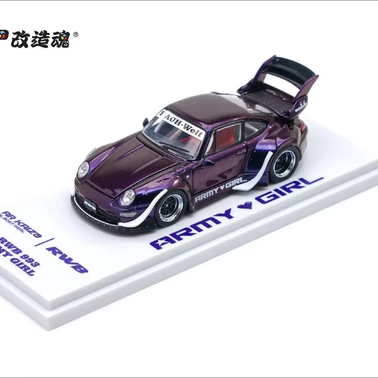 PREORDER Almost Real KAIZO RWB 993 Army Girl 1:64 przód detal