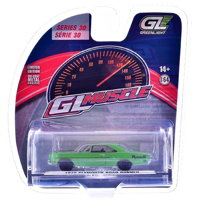 Greenlight 1970 Plymouth Road Runner HEMI Green 1:64 przód