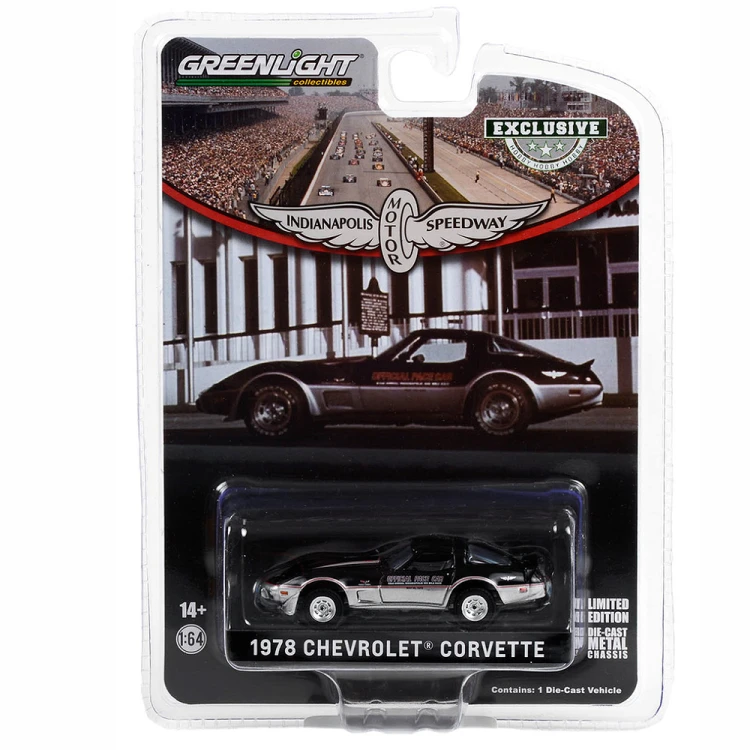 Greenlight 1978 Chevrolet Corvette 62nd Annual Indianapolis 500 Mile 1:64 przód