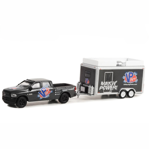 Greenlight 2018 Ram 2500 VP Racing Fuels Makin Power! and VP Racing Fuels Merchandise Trailer 1:64 bok