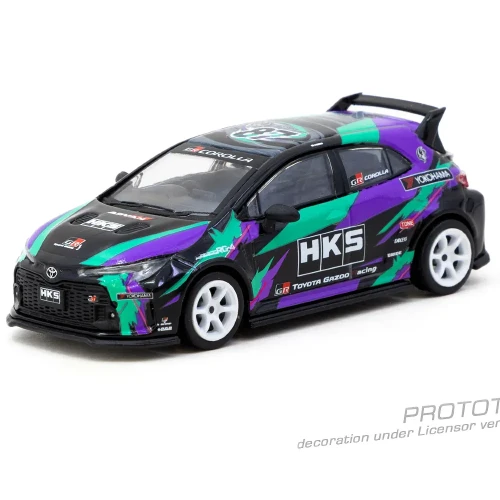 Tarmac Works Toyota GR Corolla HKS 1:64 przód