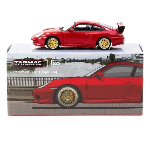 Tarmac Works Porsche 911 GT3 996 Red 1:64 box