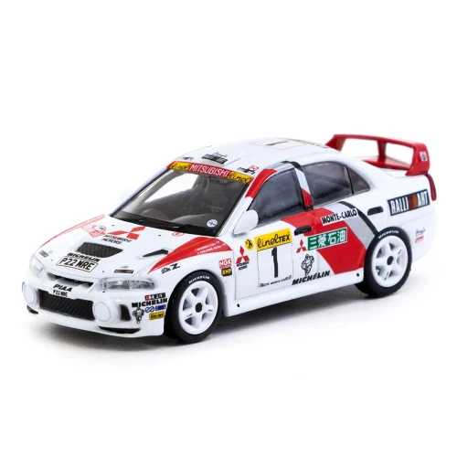 Tarmac Works  Mitsubishi Lancer Evolution IV Rallye Monte-Carlo 1:64 przód