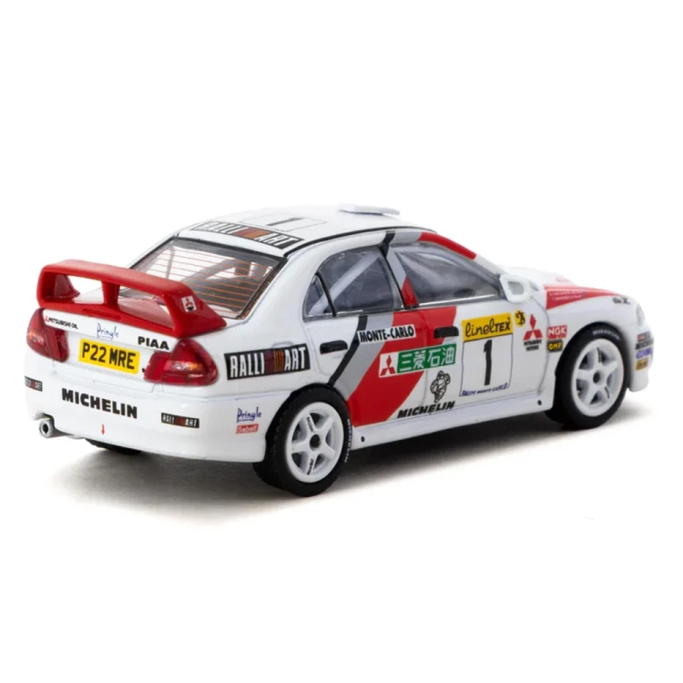 Tarmac Works  Mitsubishi Lancer Evolution IV Rallye Monte-Carlo 1:64 box tył