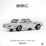 BSC Mercedes Benz 300SEL W109 AMG Silver 1:64 tył