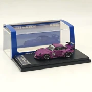 Street Weapon Porsche 911 RWB 993 #18 Racing Matte Purple 1:64 przód detal