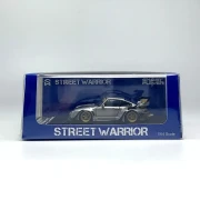 Street Weapon Porsche 911 RWB 993 Ghost Player Silver 1:64 box