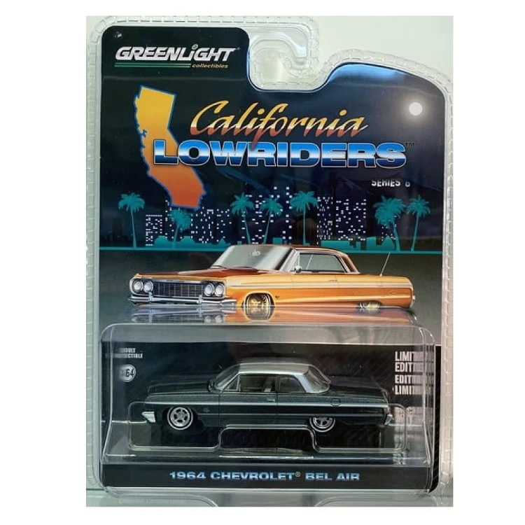 Greenlight 1964 Chevrolet Bel Air Dark Gray Mettalic 1:64 przód