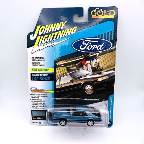 Johnny Lightning Ford 1986 Mustang SVO Blue 1:64 przód