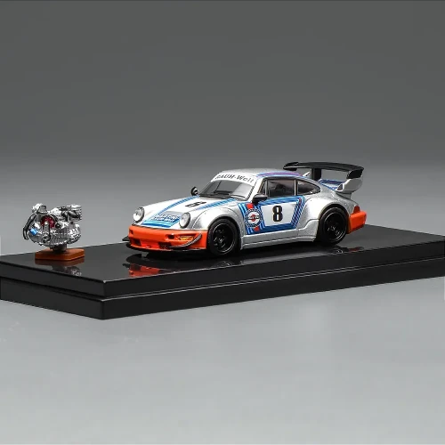 PREORDER Motorhelix Porsche 911 964 RWB Martini Racing 1:64 przód