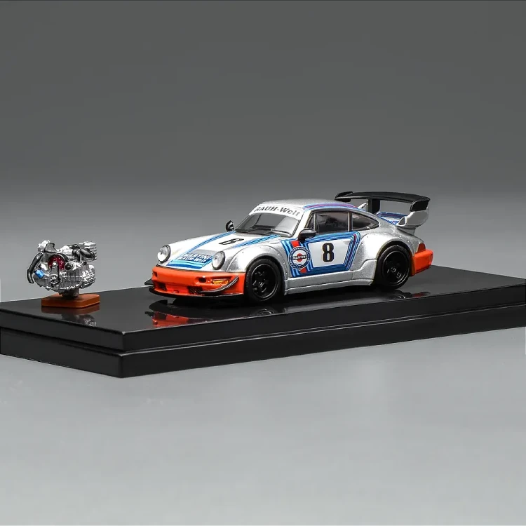 PREORDER Motorhelix Porsche 911 964 RWB Martini Racing 1:64 przód