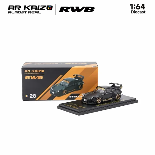 Almost Real AR Kaizo RWB 930 Stella Artois Black 1:64 box