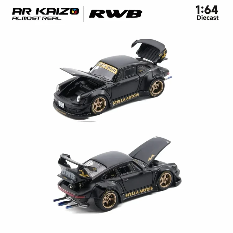 Almost Real AR Kaizo RWB 930 Stella Artois Black 1:64 przód detal