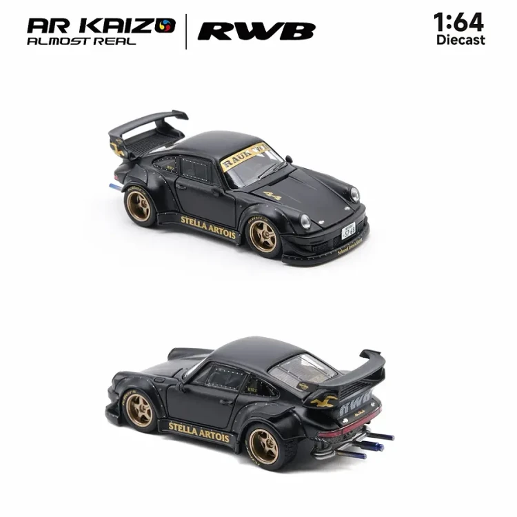 Almost Real AR Kaizo RWB 930 Stella Artois Black 1:64 tył
