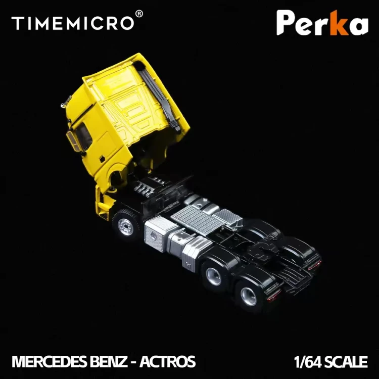 Time Micro X Perka Mercedes BENZ FLATBED TRANSPORT VEHICLE 1:64 tył detal