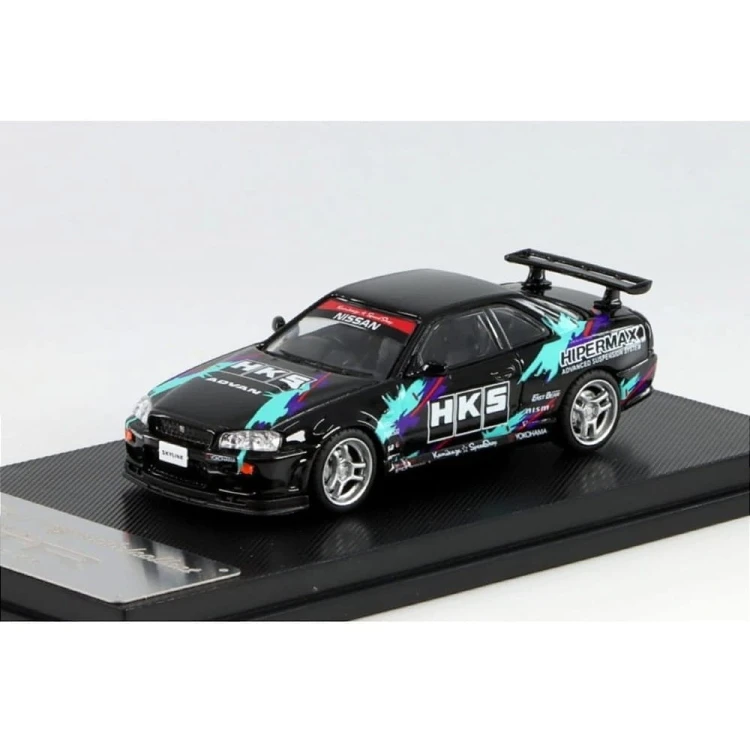 My Model Collect Nissan Skyline GT-R R34 V-Spec HKS 1:64 przód