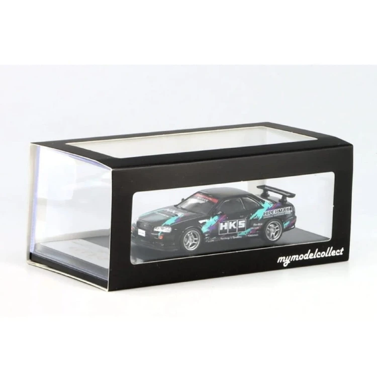 My Model Collect Nissan Skyline GT-R R34 V-Spec HKS 1:64 - Edycja Limitowana box
