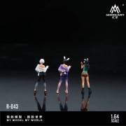 MoreArt Figurki Cute Vitality Girl Set 1:64 resin tył