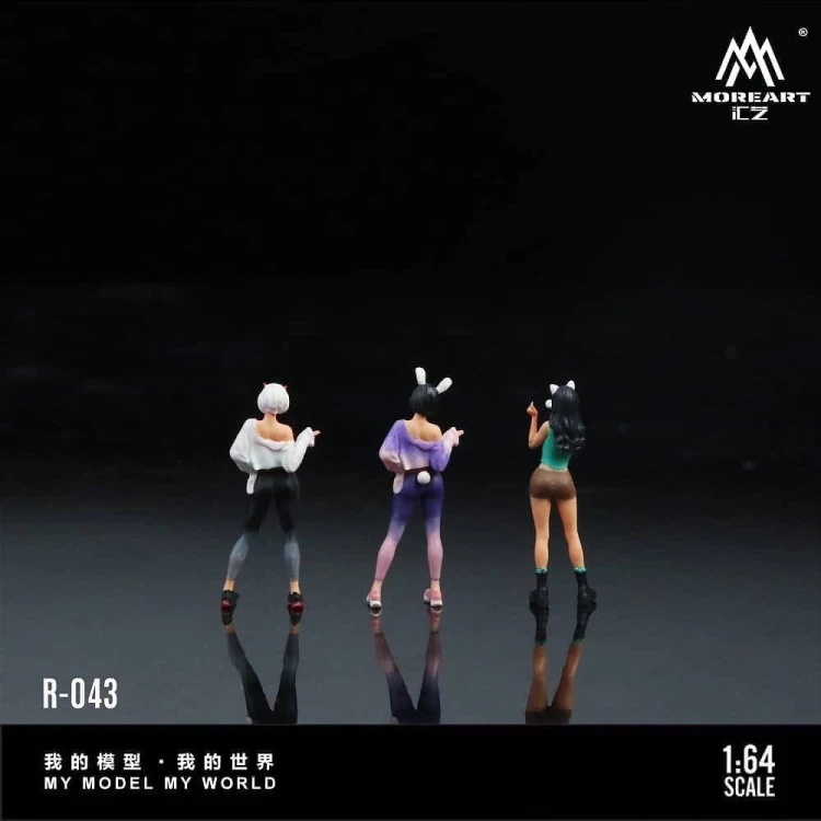 MoreArt Figurki Cute Vitality Girl Set 1:64 resin tył