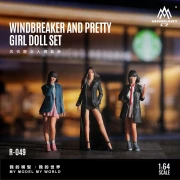 MoreArt Figurki WINDBREAKER AND PRETTY GIRL DOLL SET 1:64 przód