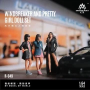 MoreArt Figurki WINDBREAKER AND PRETTY GIRL DOLL SET 1:64 bok scena