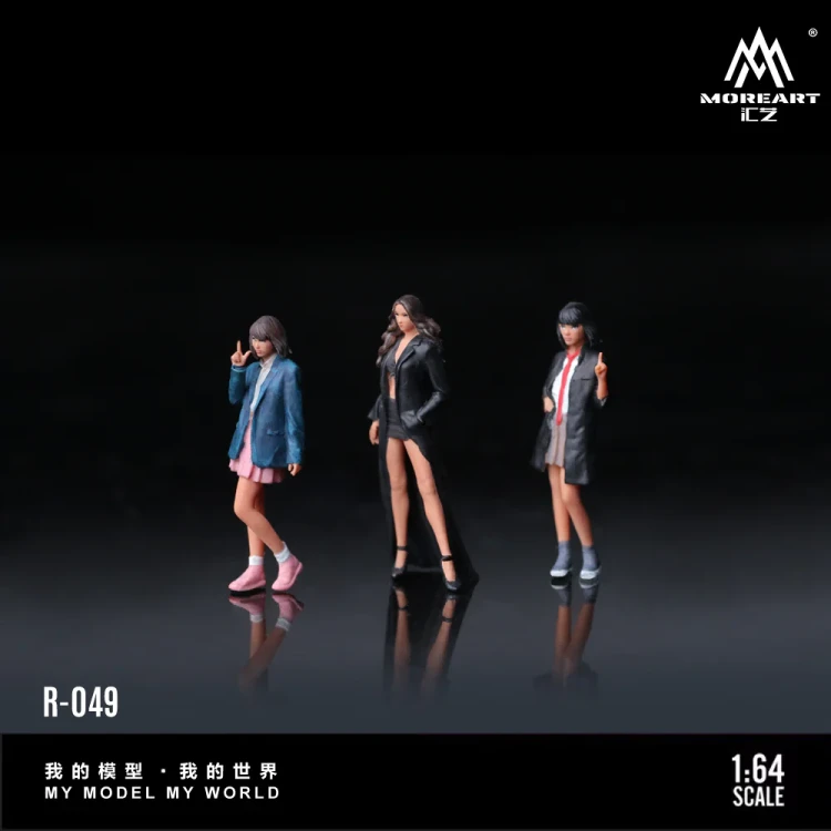 MoreArt Figurki WINDBREAKER AND PRETTY GIRL DOLL SET 1:64 bok detal