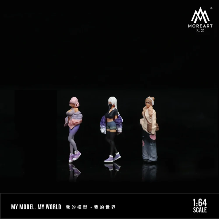 MoreArt Figurki SWEET AND COOL GIRL DOLL SET 1:64 bok