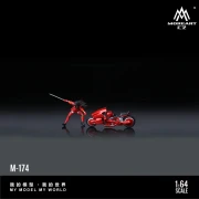 MoreArt Red Cyber Swordsman Motorcycle 1:64 bok