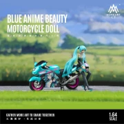 MoreArt Anime Beauty Motorcycle Doll Set 1:64 przód scena