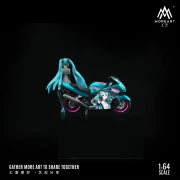 MoreArt Anime Beauty Motorcycle Doll Set 1:64 tył