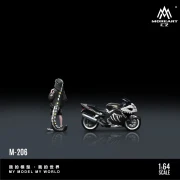 MoreArt Honda CBR1100XX Dinosaur Motorcycle &amp; Doll 1:64 tył