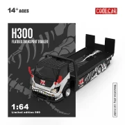 Cool.Car H300 Skeleton Rexy flatbed transport trailer 1:64 przód