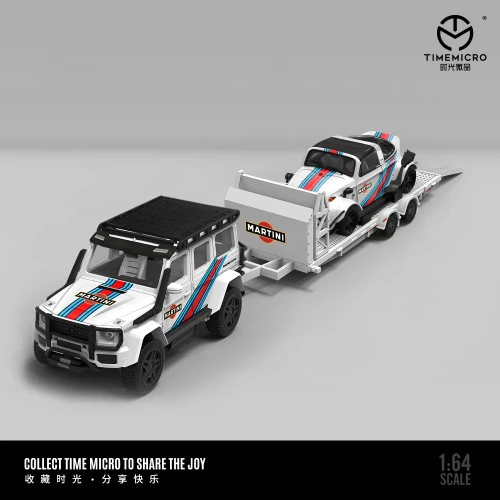 Time Micro Mercedes-Benz G 550, Volkswagen Beetle Martini Livery Set 1:64 przód detal