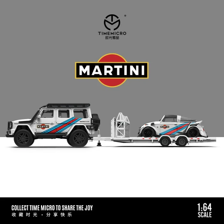 Time Micro Mercedes-Benz G 550, Volkswagen Beetle Martini Livery Set 1:64 bok