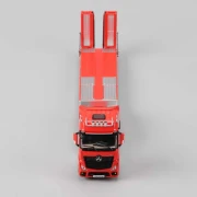 PERKA Mercedes Benz Flatbed Transport Trailer RED 1:64 góra