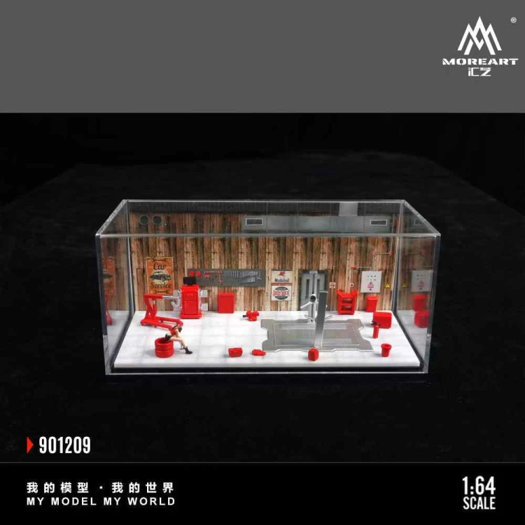 MoreArt Diorama Auto Repair Shop 1:64 przód
