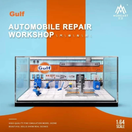 MoreArt Diorama Warsztat Gulf 1:64 box