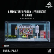 MoreArt Diorama Daily Life in Front of a Cafe 1:64 przód