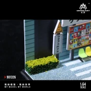 MoreArt Diorama Daily Life in Front of a Cafe 1:64 detal 2