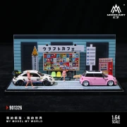 MoreArt Diorama Daily Life in Front of a Cafe 1:64 przód scena