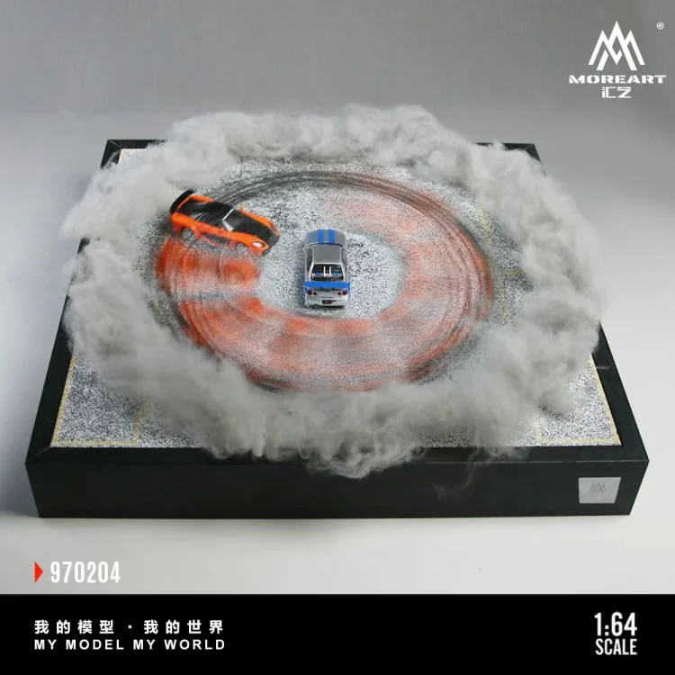 MoreArt Tor Driftowy CAR DRIFT TURNTABLE SCENE O1 1:64 przód detal