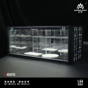MoreArt M-BOX Garage Parking Diorama LED Poziomowa zamykana Lustro 1:64 bok detal