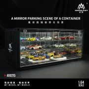MoreArt M-BOX Garage Parking Diorama LED Poziomowa zamykana Lustro 1:64 bok